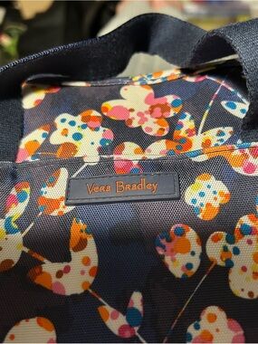 Vera Bradley Navy Multicolor Confetti Floral Tote